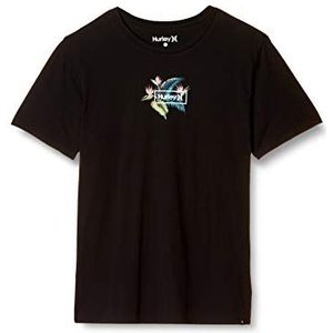 Hurley M Birds Nest S/S T-shirt voor heren, zwart.