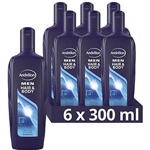 Andrélon Classic 2 in 1 Shampoo Hair & Body voor ieder haartype - 6 x 300ML - Voordeelverpakking