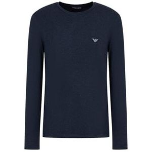 Emporio Armani Emporio Armani Warm T-shirt voor heren, viscose, T-shirt voor heren, 1 stuk, Marinier