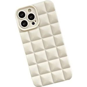 Coque silicone à carreaux pour iPhone 12 Pro, Blanc - [Popularité] [Protection de la caméra] [Résistant aux chutes et aux chocs], Case de Protection Complète du Corps pour iPhone 12 Pro 6,1 Pouces