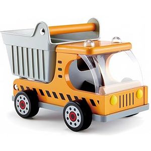 Hape Wooden Dumper Truck voor binnen en buiten spelen (leeftijd 3+)