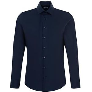 Seidensticker business overhemd heren, donkerblauw (19)