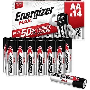 Energizer AA Max alkaline batterijen, 14 stuks