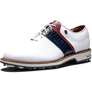 FootJoy Premiere Series Packard golfschoenen voor heren, wit, marineblauw, rood