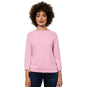 Street One A318796 T-shirt, roze crush melange, 46 dames, roze crush melange, 44, Roze Crush Melange