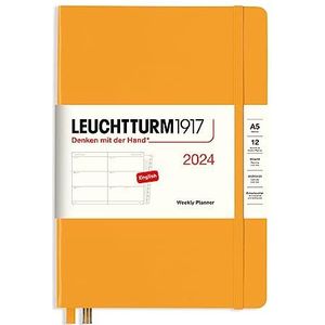 LEUCHTTURM1917 367616 weekplanner medium (A5) 2024, 12 maanden, Rising Sun, Engels