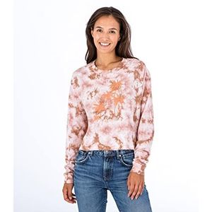 Hurley Taryn Washed Cropped Boyfriend T-shirt met lange mouwen S