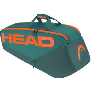 HEAD Uniseks - Pro Racquet Bag tennistas voor volwassenen, cyaan/oranje, M