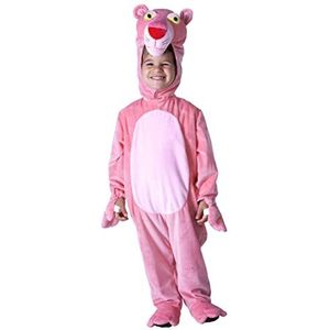 Ciao Panter, roze, pluche overall voor kinderen, uniseks, kostuum, origineel Pink Panther (maat 5-7 jaar)
