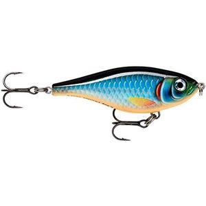 Rapala - X-Rap Twitchin' Shad visaas - Visgerei met transparant lichaam - Zeevisaas - Zwem diepte 0,3-0,6 m - Maat 8cm/13g - Gemaakt in Estland - Firetiger