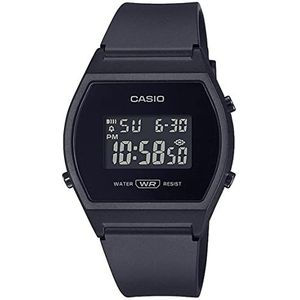 Casio Digitaal kwartshorloge voor dames met kunststof band LW-204-1BEF, zwart, armband, zwart., armband