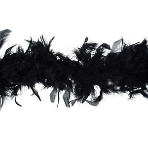 Trimits Marabout-veerboa, zwart, 1,8 m x 12 cm