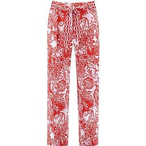 Gerry Weber 120018-31214 Damesbroek, ecru / wit / rood / oranje