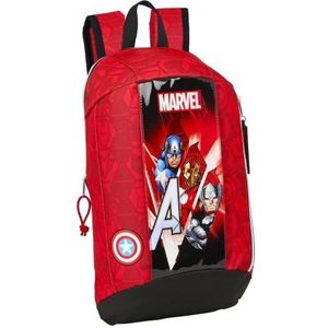 Avengers Infinity mini-rugzak voor dagelijks gebruik, 220 x 100 x 390 mm, Rood/Zwart