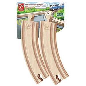 Hape 4 stuks lange houten rails