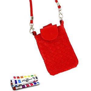 Muzzano Beschermhoesje voor Sony Xperia MIRO / ST23, rood, incl. stylus en reinigingsdoek van Muzzano® - ultieme bescherming tegen stoten, elegant en duurzaam voor uw Sony Xperia Miro / ST23