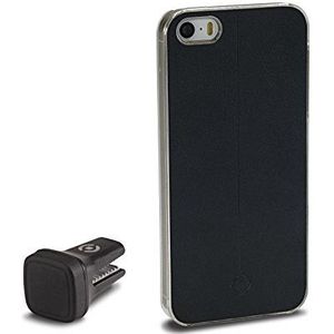 Celly Smart Drive universele beschermhoes en mini-standaard voor iPhone 5 / 5S, zwart