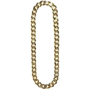 Boland 64306 - Pimp gouden halsketting sieraden mode gangster miljonair cadeau accessoires kostuum carnaval themafeest