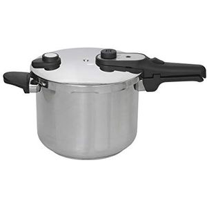 Jata Hogar HOLL2230 snelkookpan van roestvrij staal, 10 liter, voor alle fornuizen, ook inductiekookplaten, diameter 24 cm