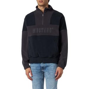 MUSTANG Troyer Style Ben Zip Sweatshirt voor heren, Carbon 4135