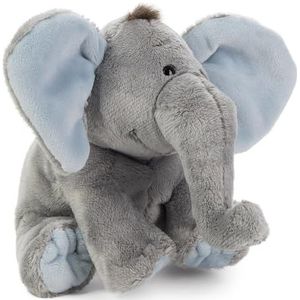Schaffer Knuddel mich! 5182 BabySugar Rudolf Schaffer collectie pluche olifant blauw maat M 19 cm