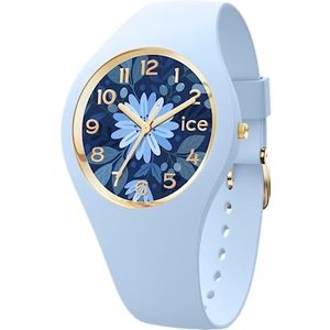 Ice-Watch - ICE Flower Water Blue - Blauw dameshorloge met siliconen band - 021733 (Small), Blauw