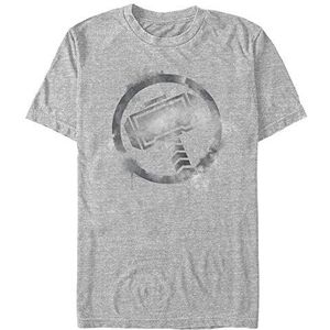 Marvel Thor Spray Logo Organic T-shirt, uniseks, Melange Grey, XXL, Melange Grey