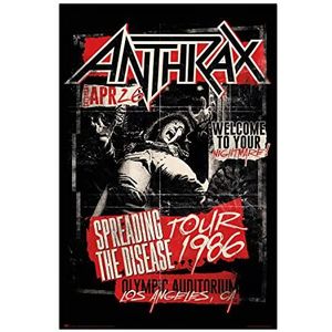 Grupo Erik - Poster Anthrax Spreading The Disease 1986 - Deco Maison, Decoration Murale, Affiche Décorative