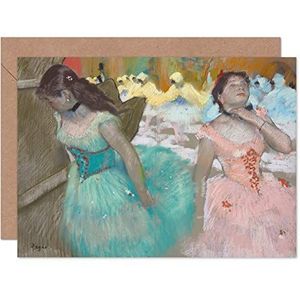 Edgar Degas Entrance Of Masked Dancers Tekenen Fine Art Greeting Card Plus envelop Blank Binnenkant Masker Danseres Tekening