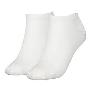 Calvin Klein Chaussettes de sport à rayures minimales pour femme, Blanc., taille unique