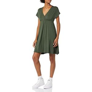 Amazon Essentials Robe en surplice pour femme (disponible en grande taille), olive foncé, XXL
