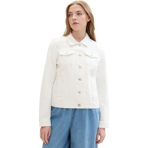 TOM TAILOR Denim 1042096 jeansjas voor dames (1 stuk), 22569 - Natuurlijke Bull denim ongebleekt