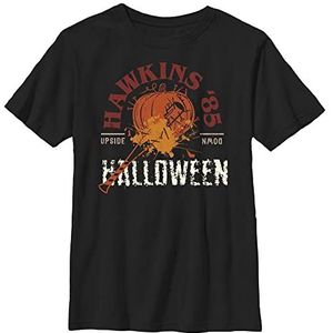 Stranger Things Halloween '85 T-shirt met korte mouwen, zwart, één maat voor kinderen, uniseks, zwart, één maat, zwart.
