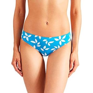 Aubade PK22 Kleur D zomerbadbroek, bloemenpatroon, taht blauwblauw, 44 (maat FR: 5), taht blautro