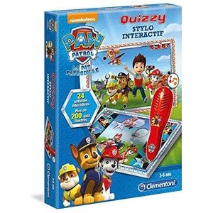 Clementoni - 52090 – Quizzy Paw Patrol – educatief spel 3 jaar, interactief, sprekende pen, educatieve activiteiten met elektronische pen, Franse versie, gemaakt in Italië