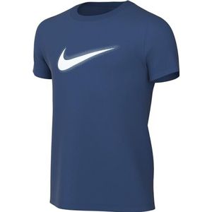 Nike Boy's Short Sleeve Top B Nk Df Multi+ Ss Top Hbr, Court Blue/White, DX5386-476, L