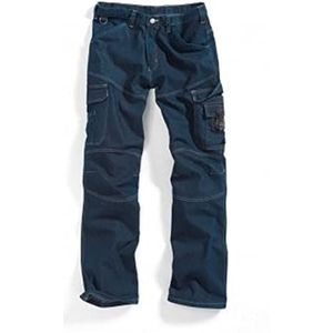 BP 1466-038-04-60 werkbroek met zakken 350 g/m² katoen stretch Deep Blue Stone 60