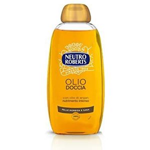 Neutro Roberts Douche-olie met arganolie, ideaal voor gevoelige haren, voedende en hydraterende formule voor een zachte en gezonde huid, reinigt zonder appel, fles van 250 ml