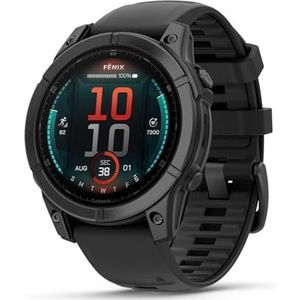 Garmin fēnix E 47mm AMOLED Multisport Smartwatch Donkergrijs/Zwart