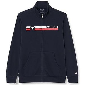 Champion Legacy Graphic Shop B Ultralight Powerblend Fleece High Neck Full Zip trainingspak voor kinderen, uniseks, Blu Marino