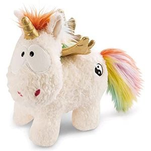 NICI Doudou Rainbow Yang 32 cm - Eenhoorn pluche dier voor meisjes, jongens en baby's - pluizig pluche dier om te knuffelen en te spelen - Knuffelknuffeldier 48411 - Wit