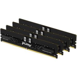 Kingston Fury Renegade Pro XMP 64 GB 5600MT/s DDR5 ECC Reg CL36 DIMM werkgeheugen voor gamer-pc, 4 stuks - KF556R36RBK4-64