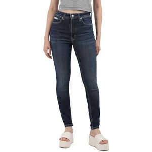 Calvin Klein Jeans Hoge taille, super skinny enkel J20j224916, zeer slank dames, Denim (donker denim)