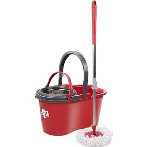 Dirt Devil Dweilsysteem met Wringer - 16 L - 17⌀ x 98 - 118 CM - Rood