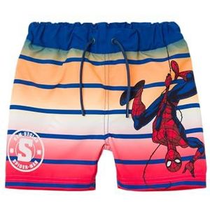 NAME IT Nmmmelvin Spiderman Short de bain long pour garçon, Set Sail, 98