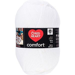 RED HEART Comfort Shimmers wollen bol opaal wit