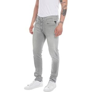 Replay Anbass Powerstretch Denim Jeans voor heren, Lichtgrijs 095