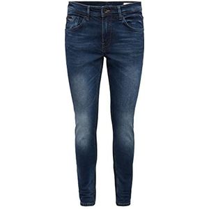 TOM TAILOR Denim Culver Dark Stone Wash Skinny Jeans voor heren, Blauw (Washed Blue 1054)