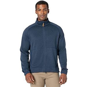 Fjallraven Övik Sweatshirt voor heren, fleece, rits, sweater, M, Navy Blauw