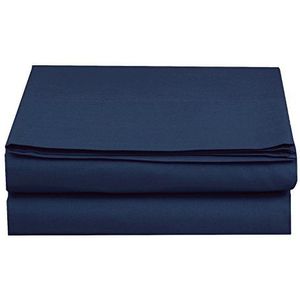 Luxe hoeslaken, draaddichtheid 1500, strijkvrij, Egyptische kwaliteit, Queen Size, marineblauw